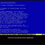 Press F8 to accept microsoft license agreement Tutorial 4: Press F8 to accept microsoft licence agreement