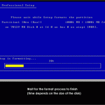 Setup is formatting Tutorial 9: Setup is formatting