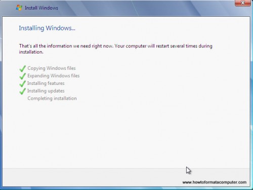 Install Windows 7 - Setup Complete Install Windows 7 - Setup Complete